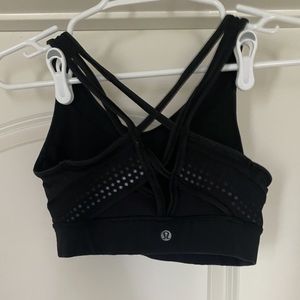Lululemon Strap It Like Its Hot Bra, black, size 6